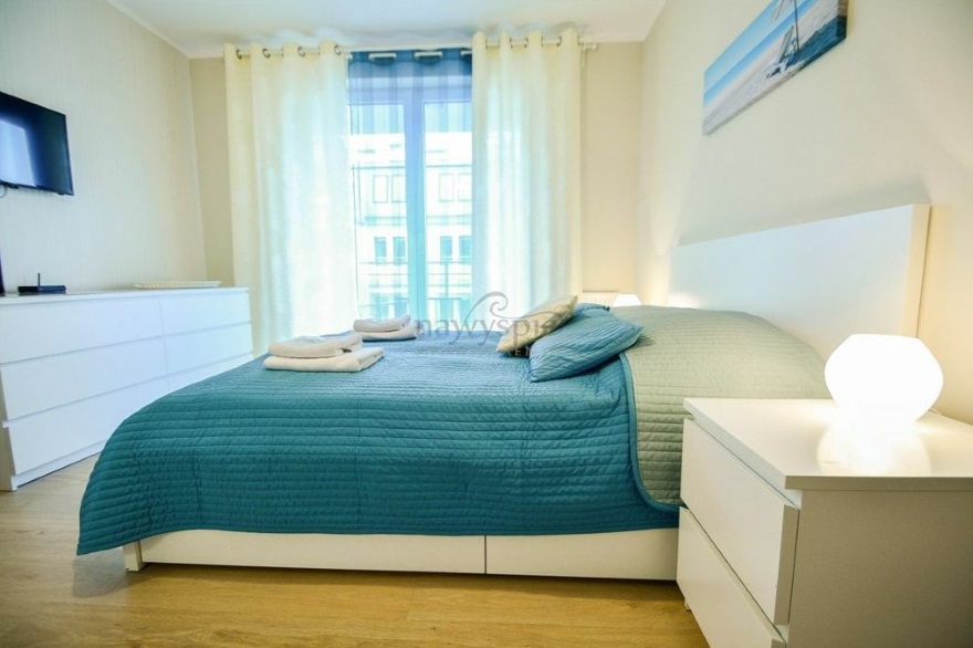 Apartament 1-pokojowy dla Pary - ul. Elizy Orzeszkowej 6 - Apartamenty na wynajem Świnoujście, z garażem, balkonem, blisko morza i promenady